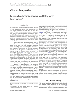Clinical Perspective. Is sinus bradycardia a factor