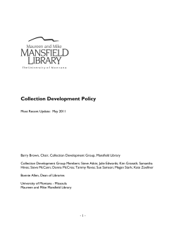 Illinois State University Libraries Disaster Plan