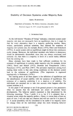 Stability of Decision Systems under Majority Rule