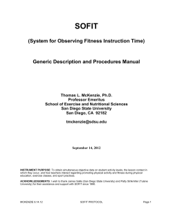 SOFIT description protocol MCKENZIE 9 14 12