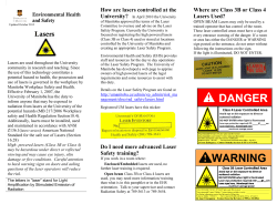 Laser Pamphlet - University of Manitoba