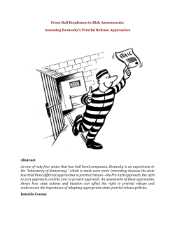 From Bail Bondsmen to Risk Assessments