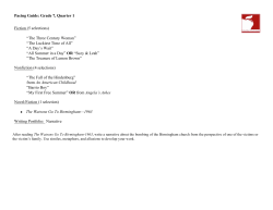 Grade 7 Quarter 1 Pacing Guide