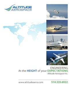 ENGINEERING At the HEIGHT of your ExpEcTaTIons