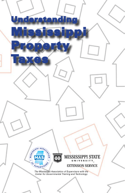 Mississippi Property Taxes - Mississippi Association of Supervisors