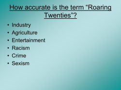 How accurate is the term &ldquo;Roaring Twenties&rdquo;?