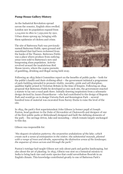 Pump House Gallery History As the Industrial Revolution spread