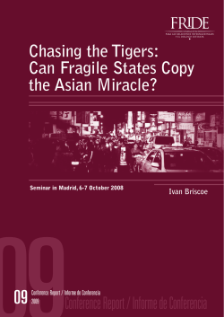 Chasing the Tigers: Can Fragile States Copy the Asian Miracle?