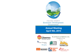 Annual Meeting April 9th, 2015