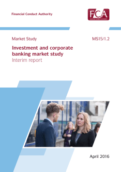 MS15/1.2 Investment and corporate banking market study