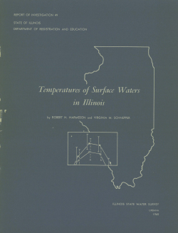 Temperatures of surface waters in Illinois.