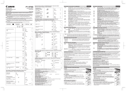INSTRUCTIONS BEDIENUNGSANLEITUNG MODE D`EMPLOI