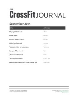 journal - CrossFit