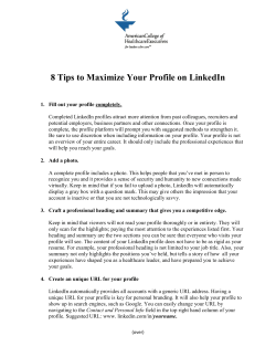 8 Tips to Maximize Your Profile on LinkedIn