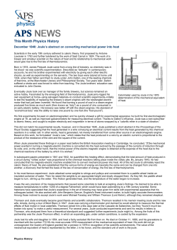 This Month Physics History