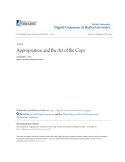Appropriation and the Art of the Copy