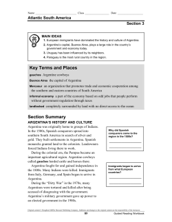 Section Summary Key Terms and Places