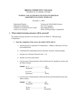 Nursing Assessment Plan