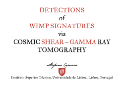 Detections of WIMP Signatures via Cosmic Shear