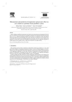 Measurement and prediction of temperature and pressure