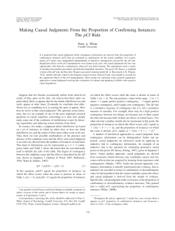 Making Causal Judgments From the Proportion of Confirming