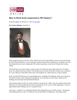 How is Dred Scott connected to MN history?