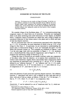 SYMMETRY OF TILINGS OF THE PLANE