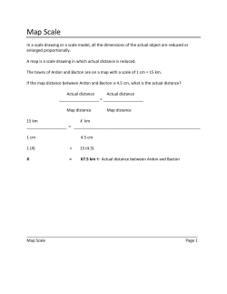 Map Scale - Future City Competition