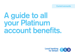 A guide to all your Platinum account benefits.