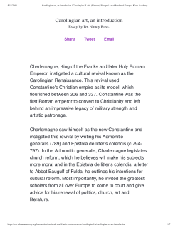Carolingian art, an introduction