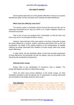 the kinetic energy - ASSOCIATION ADILCA