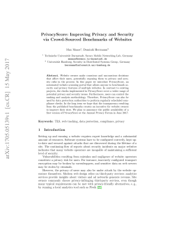 PrivacyScore: Improving Privacy and Security via Crowd