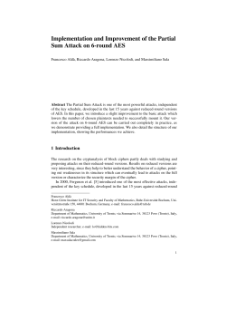 Implementation and Improvement of the Partial Sum Attack on 6