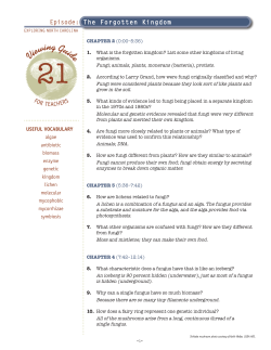 Teacher Guide - North Carolina Museum of Natural Sciences