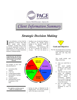 Strategic Decision Making