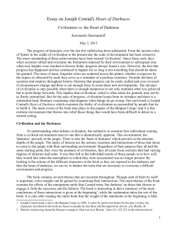 Essay on Joseph Conrad`s Heart of Darkness