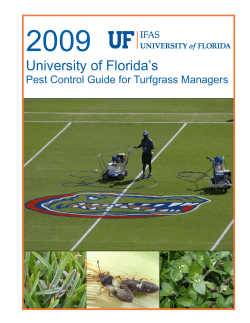 2009 Turf Pest Control Guide-UF/IFAS Extension
