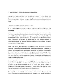 Structural issues in East Asian sustainable economic growth (PDF