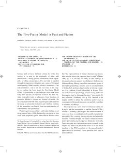 The Five-Factor Model in Fact and Fiction