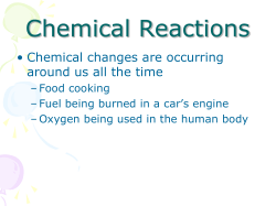 Chemical Reactions