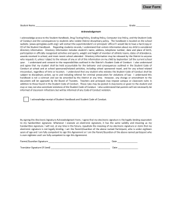Registration Forms - Springlake