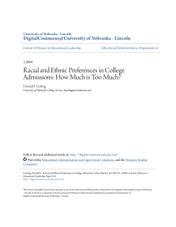 Racial and Ethnic Preferences in College Admissions: How Much is