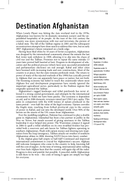 Destination Afghanistan