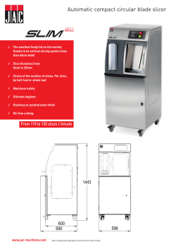 Automatic compact circular blade slicer - Jac