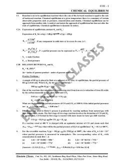 chemical equilibrium