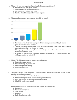 Credit Quiz - Thompson School District
