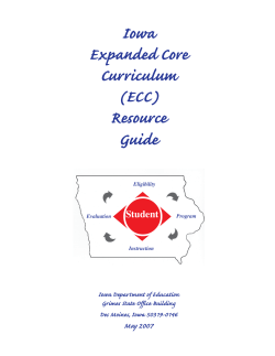 Iowa Expanded Core Curriculum (ECC
