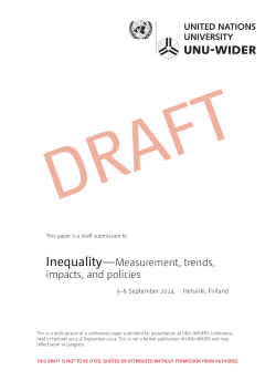 Inequality&mdash;Measurement, trends, impacts, and policies