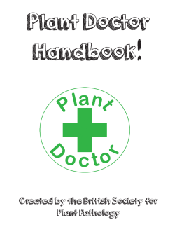 Plant Doctor Handbook! - British Society for Plant Pathology
