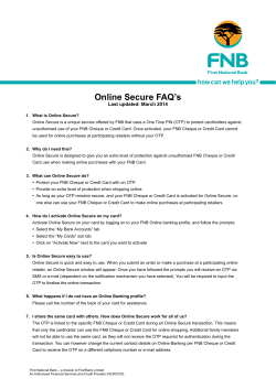 Online Secure FAQ`s